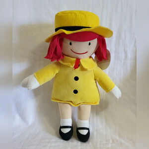 Madeline 13" Yellow Felt Coat & Hat Soft Plush Doll Embroidered Collectible 2016
